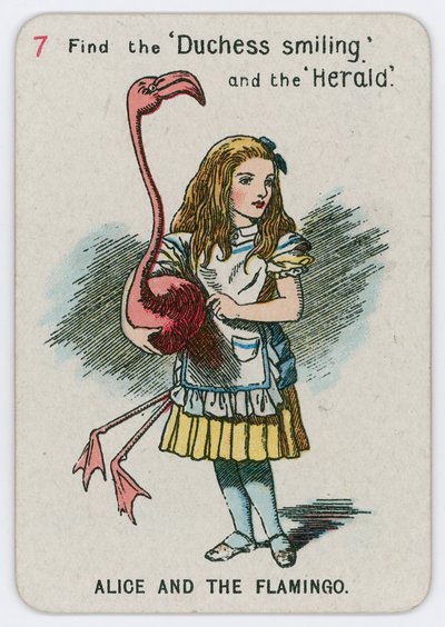Alice and the Flamingo by John Tenniel
