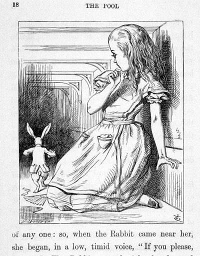 Alice and the rabbit - in 