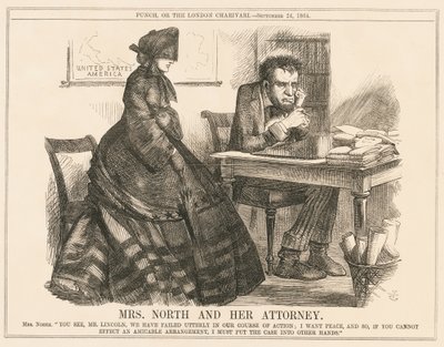 Mrs. North and Her Attorney by John Tenniel