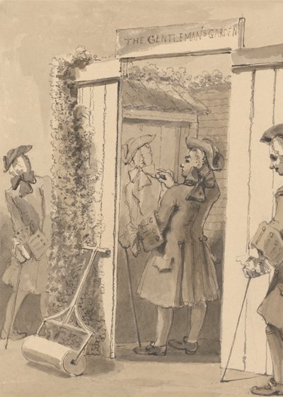Hogarth Being Out of His Time Draws His Companion