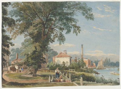 On the Thames at Hammersmith by John Varley