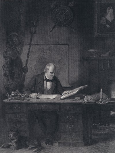 Sir Walter Scott in His Study by John Watson Gordon