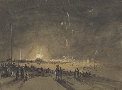 A Fireworks Display by John Wilson Carmichael