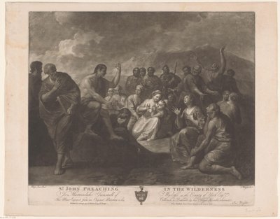 Preaching of John the Baptist St. John Preaching in the Wilderness (title on object) by John Wright