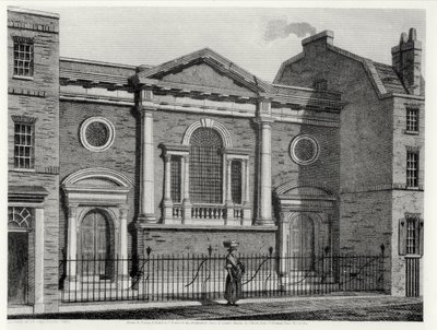 Church of St. Alphage, etched by J. Skelton for the Architectural Series of London Churches, pub. by J. Booth, 1814 by John after Coney