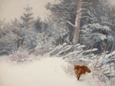 Winter Forest Fox by Jolly and Dash