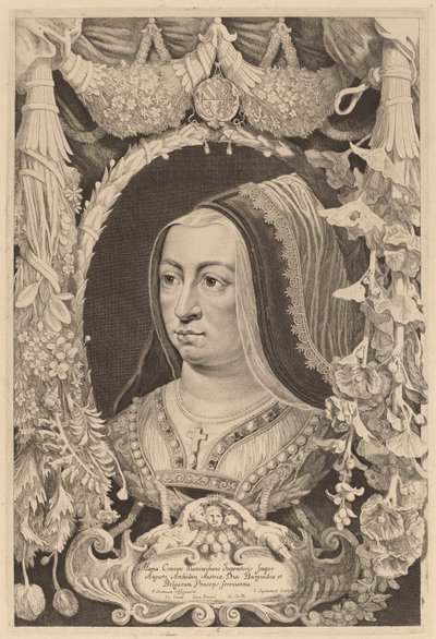 Maria of Burgundy, Empress and Wife of Maximilian I by Jonas Suyderhoff after Pieter Claesz Soutman