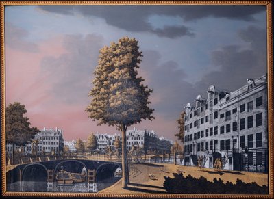A View of the Herengracht Overlooking Binnenamstel and the Nieuwe Herengracht, Amsterdam by Jonas Zeuner