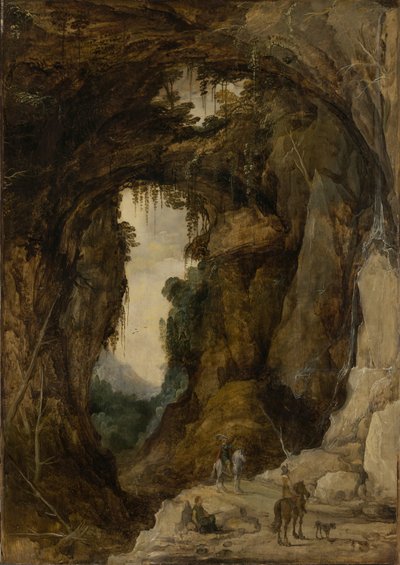Landscape with Grotto and a Rider by Joos de Momper the younger