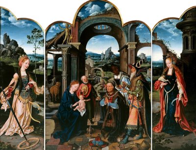 Adoration of the Magi with Sigismund I of Poland by Joos van Cleve