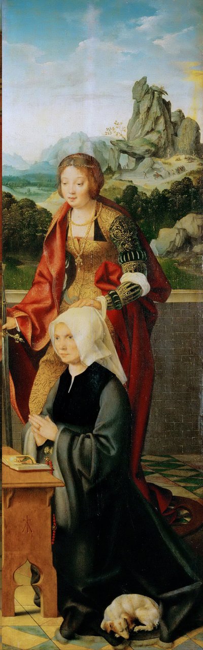 The Madonna and Child with Donor (Winged Altar, right panel) by Joos van Cleve
