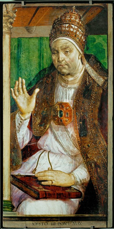 Pope Sixtus IV by Joos van Gent (fl.1460-75)