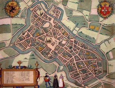 Map of Lille, from 
