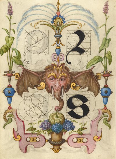 Guide for Constructing the Letters r and s by Joris Hoefnagel