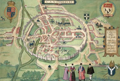 Map of Canterbury, from 