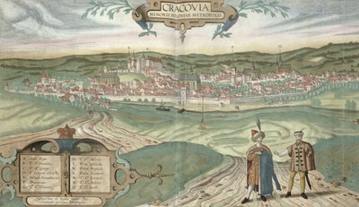 Map of Cracow, from 