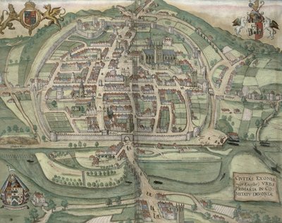 Map of Exeter, from 