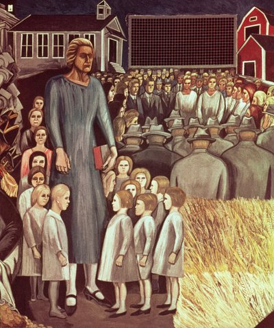 Anglo-America, from the Epic of American Civilization by José Clemente Orozco