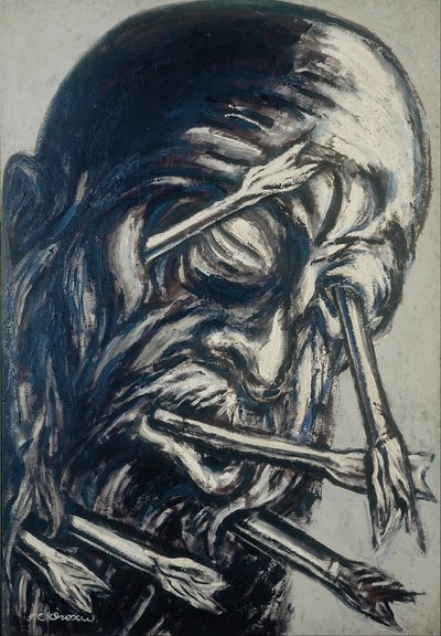Head Pierced with Arrows (from the Los teules series) by José Clemente Orozco
