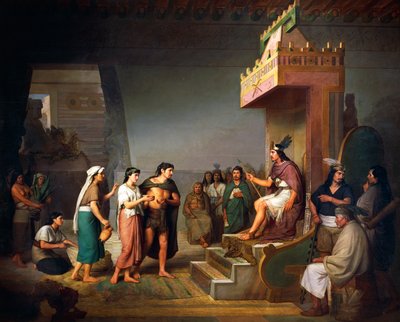 Discovery of pulque, Mesoamerican alcoholic beverage by José María Obregón