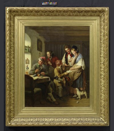 The Lottery Ticket by Josef Danhauser