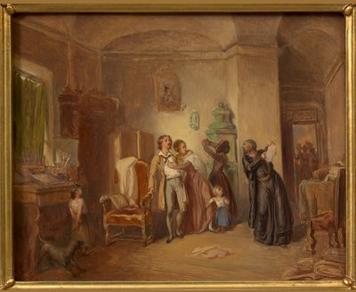 The Angry Creditor by Josef Danhauser