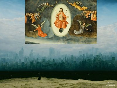 JJM recreate Friedrich-C-D: The Monk before the City Vision by Josef Johann Michel