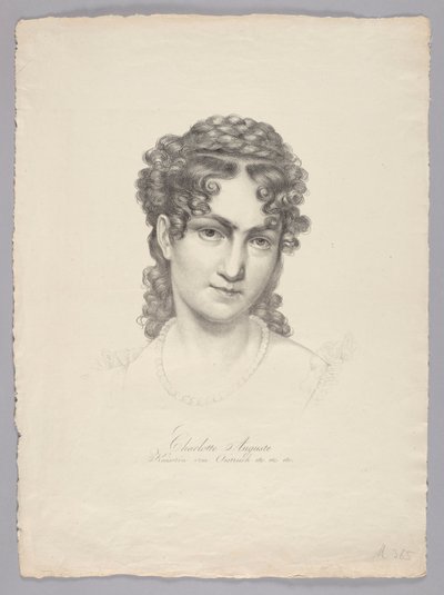 Charlotte Auguste, Empress of Austria etc. by Josef Kriehuber