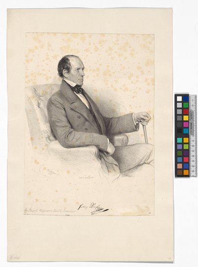 Franz Riepl, Director of the Emperor Ferdinand Northern Railway by Josef Kriehuber