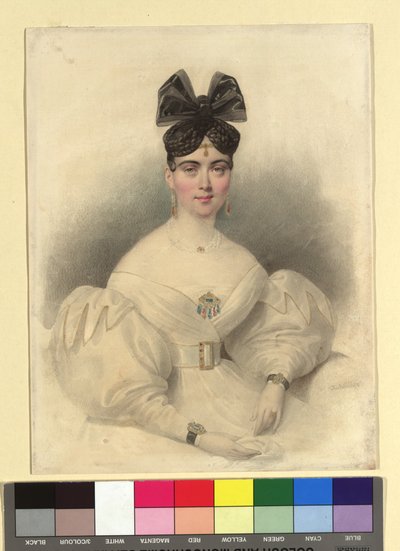 Mrs. Tschapek, Owner of the Linen and Silk Shop "To the Virgin of Orleans" by Josef Kriehuber