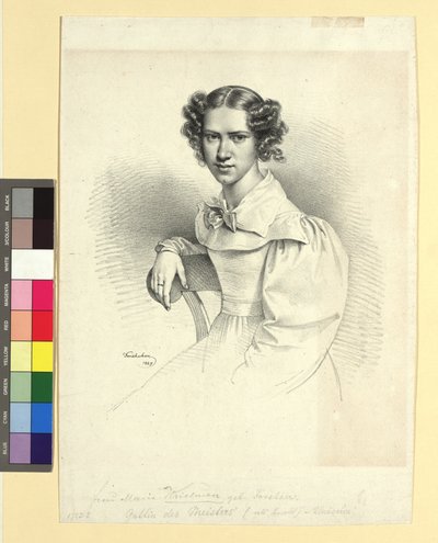 Maria Anna Kriehuber, née Forstner (or Eigner) by Josef Kriehuber