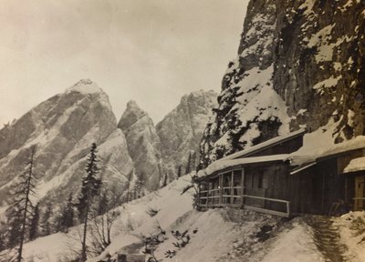 Album "My World War - Memories of the South-Western Front in Carinthia, Italy, Trentino-Alto Adige 31/03/1915-12/11/1918 - Josef Zohles Wien": Military Barracks in the Alps by Josef Zohles