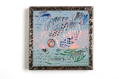 Tile with Rock Fish by Josep Artigas