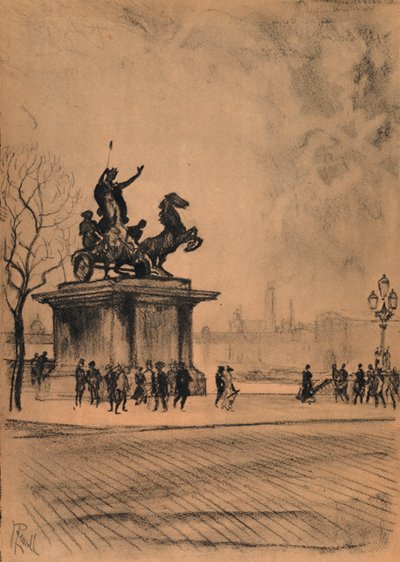 Boadicea, Westminster Bridge by Joseph (after) Pennell