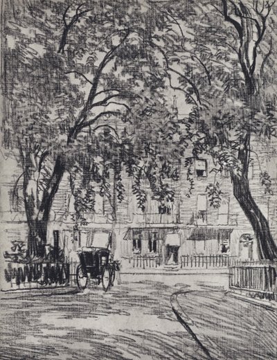 Woburn Square by Joseph (after) Pennell