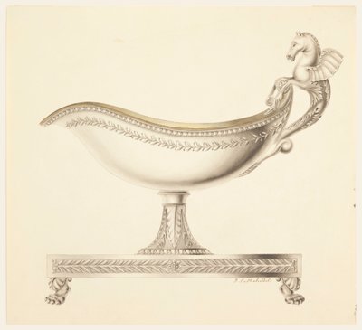 Elevation of a Sauce Boat, 1790–1825 by Joseph Anton Seethaler Ii