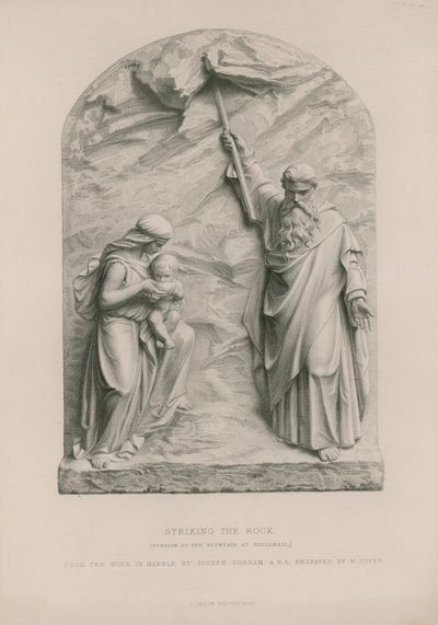 Moses Striking the Rock by Joseph Durham