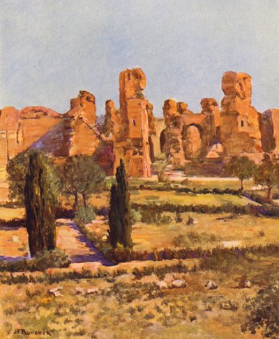 Rome: The Baths of Caracalla by Joseph Felix Bouchor