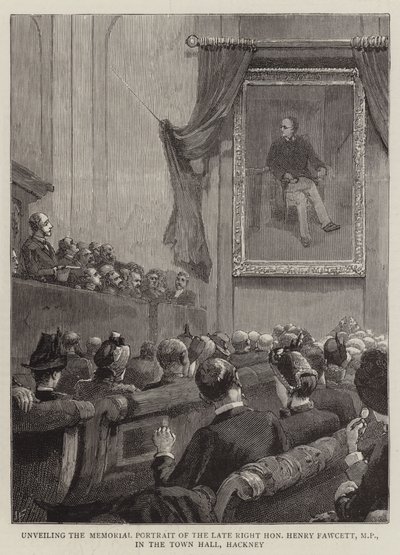 Unveiling the Memorial Portrait of the Late Right Honourable Henry Fawcett, MP, in the Town Hall, Hackney by Joseph Finnemore