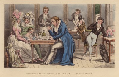 John Bull and his Family at an Ice Cafe by Joseph Grego