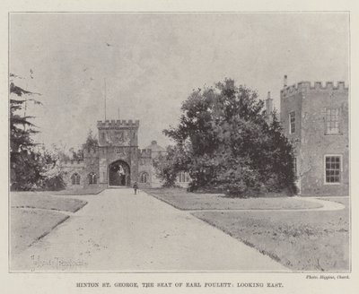 Hinton St George, the Seat of Earl Poulett, Looking East by Joseph Holland Tringham