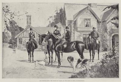 Our Future Kings, the Prince of Wales and the Duke of York at Sandringham by Joseph Holland Tringham