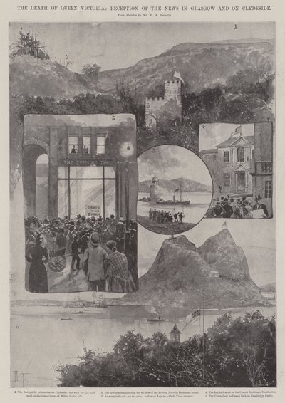 The Death of Queen Victoria, Reception of the News in Glasgow and on Clydeside by Joseph Holland Tringham