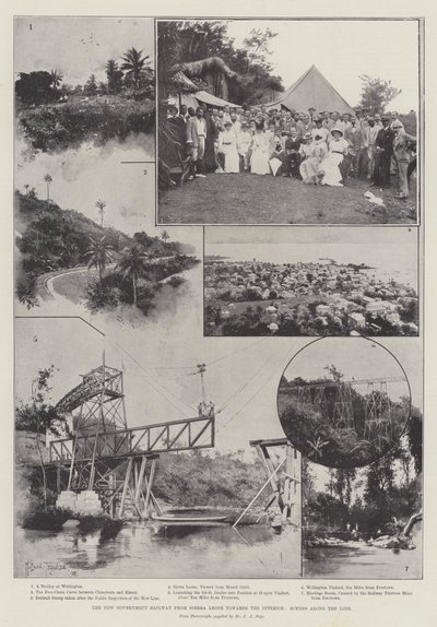 The New Government Railway from Sierra Leone towards the Interior, Scenes along the Line by Joseph Holland Tringham