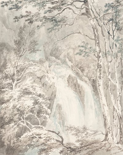 A Waterfall by Joseph Mallord William Turner