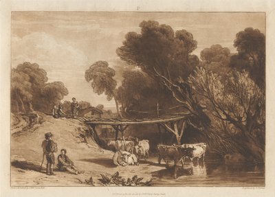 Bridge and Cows by Joseph Mallord William Turner