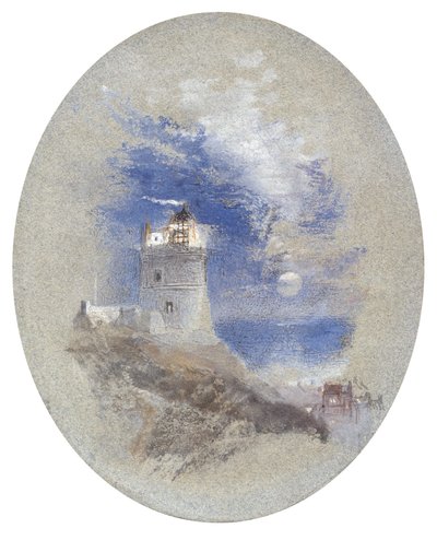 Lowestoffe Lighthouse by Joseph Mallord William Turner