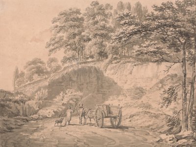 Man with Horse and Cart Entering a Quarry by Joseph Mallord William Turner