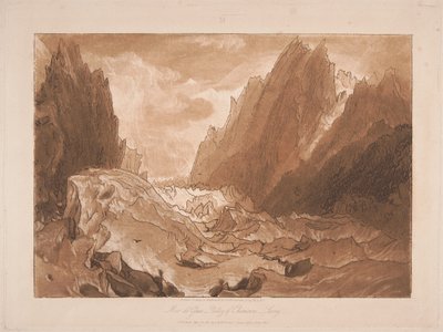 Mer de Glace, Valley of Chamonix, Savoy by Joseph Mallord William Turner