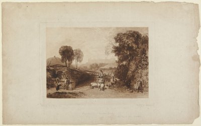 Sheep Washing, Windsor Castle (from Liber Studiorum) by Joseph Mallord William Turner